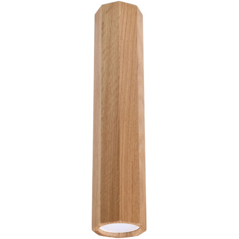 Lampada da soffitto Zeke quercia 6x30x6cm Sollux
