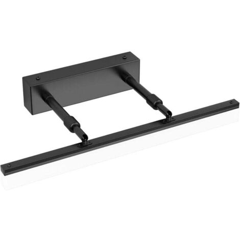 Lampada da specchio a LED 40 cm, lampada da parete per bagno 585 lm, 9 W, 6000 K, lampada da specchio per bagno, IP44, lampada da parete a LED, lampada da bagno moderna con testa luminosa orientabile 