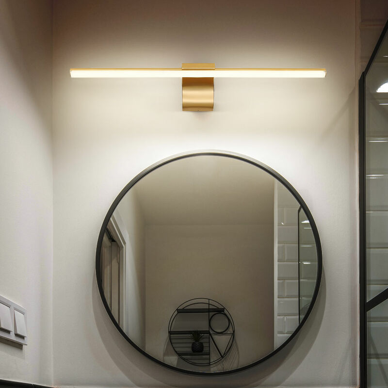 Image of Lampada da specchio bagno Lampada da parete a led lampada da specchio bagno soggiorno, metallo acrilico, 10W 680lm bianco neutro, LxLxA 61x15x8 cm