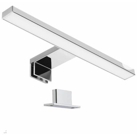 Lampada da specchio per bagno 30cm LED 5W, bianco caldo 3000K, morsetto su specchio/armadietto/parete 300mm con scatola di giunzione IP44