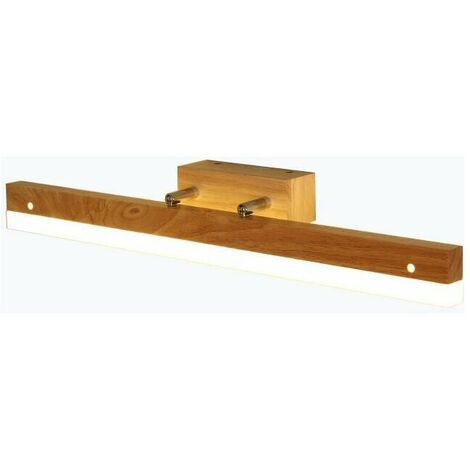 Lampada da specchio per bagno Lampada da parete in legno per bagno a LED 40 cm Lampada da parete a LED per interni Lampada da parete in legno per camera da letto Corridoio Scala Luce calda