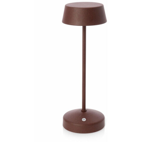 Lampada  da Tavolo Ø11x33 cm in Metallo Esprit Marrone