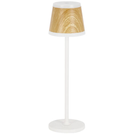 Lampada  da Tavolo Ø11x38,5 cm in Metallo Klara Bianca