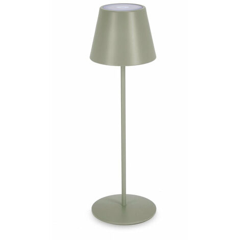 Lampada  da Tavolo Ø12x38 cm in Metallo Etna Verde Salvia