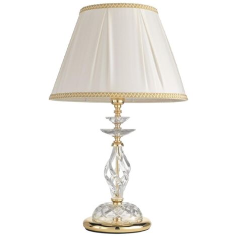 Lampada da tavolo 1306 in vetro soffiato lavorato a mano Oro 40x65 cm