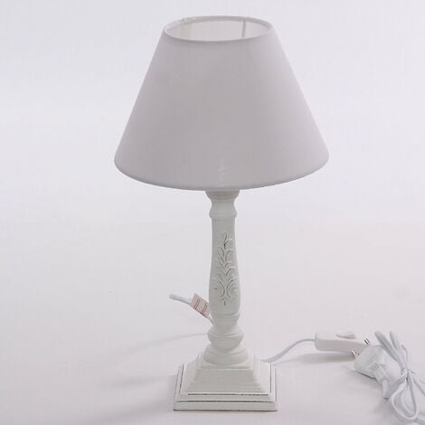 Lampada da comodino shabby chic serie Lina Mathilde M.