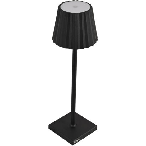 Lampada da Tavolo 38x10x10 cm in Alluminio Luce Bianca Calda K-ligth Bianco