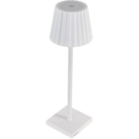 Lampada da Tavolo 38x10x10 cm in Alluminio Luce Bianca Calda K-ligth Nero