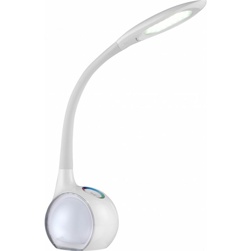 Image of Etc-shop - Lampada da tavolo a led bianca touch dimmer lampada da lettura flexo lato soggiorno Globo 58278