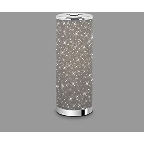 Lampada da tavolo a LED cielo stellato cm 35x12 5W colore cromato/grigio