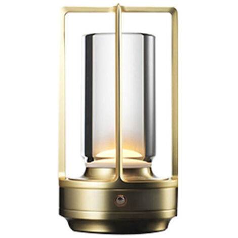 Lampada da tavolo a LED creativa sensibile al tocco, lampada da tavolo decorativa semplice e moderna, lampada d'atmosfera portatile da comodino adatta a ristoranti, camere da letto, bar, uffici, caffè