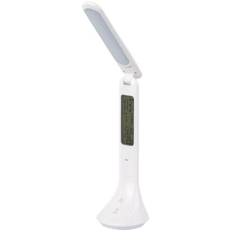 Lampada da tavolo a LED da lavoro touch dimmer orologio display temperatura lampada