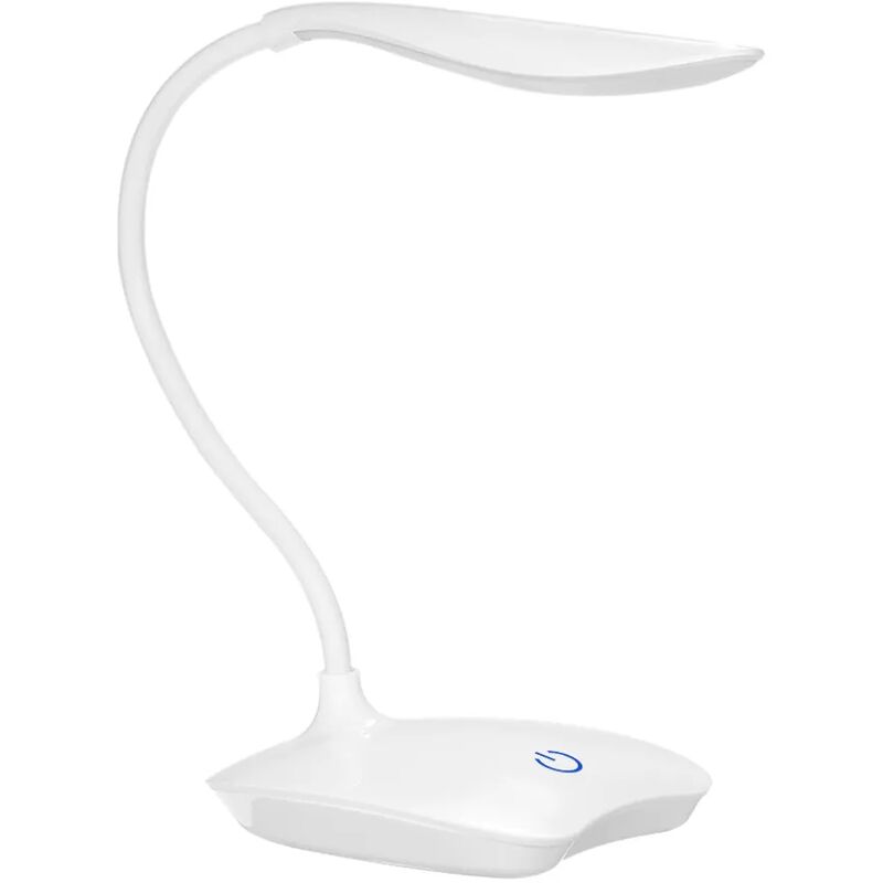 Image of Lampada da tavolo a LED Lampada da tavolo con 3 porte USB Luminosità regolabile Touch Control Lampada da tavolo ricaricabile ultraleggera a bassa