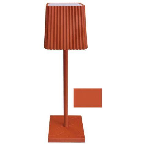LAMPADA DA TAVOLO A LED MATTONE SENZA FILO DIMMER LUCE CALDA TOUCH RICARICA USB