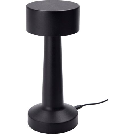 Lampada da tavolo a LED, nero opaco, 8 × 21 cm