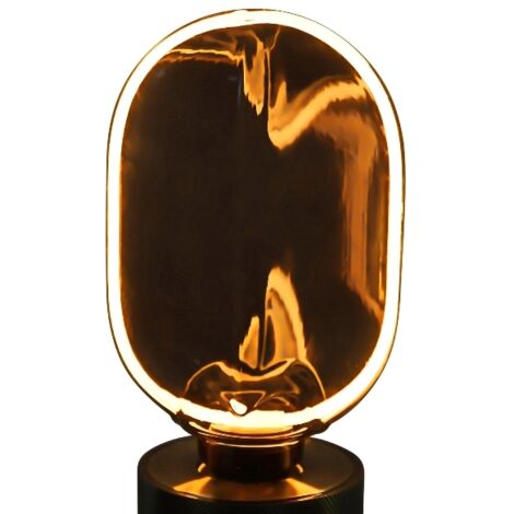 LAMPADA DA TAVOLO A LED O-1 FUME SMOKE FINISH 10X6,5X20CM, CASA, DECORAZIONI CASA