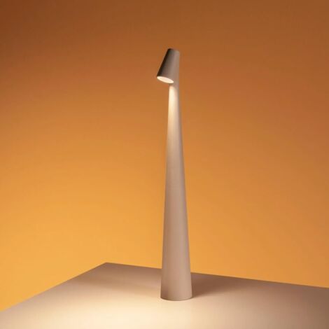 Lampada da tavolo a LED senza fili con 3 livelli di luminosità, lampada da tavolo ricaricabile con batteria da 2000 mAh, lampada portatile, lampada da tavolo a LED in alluminio, lampade da tavolo senz