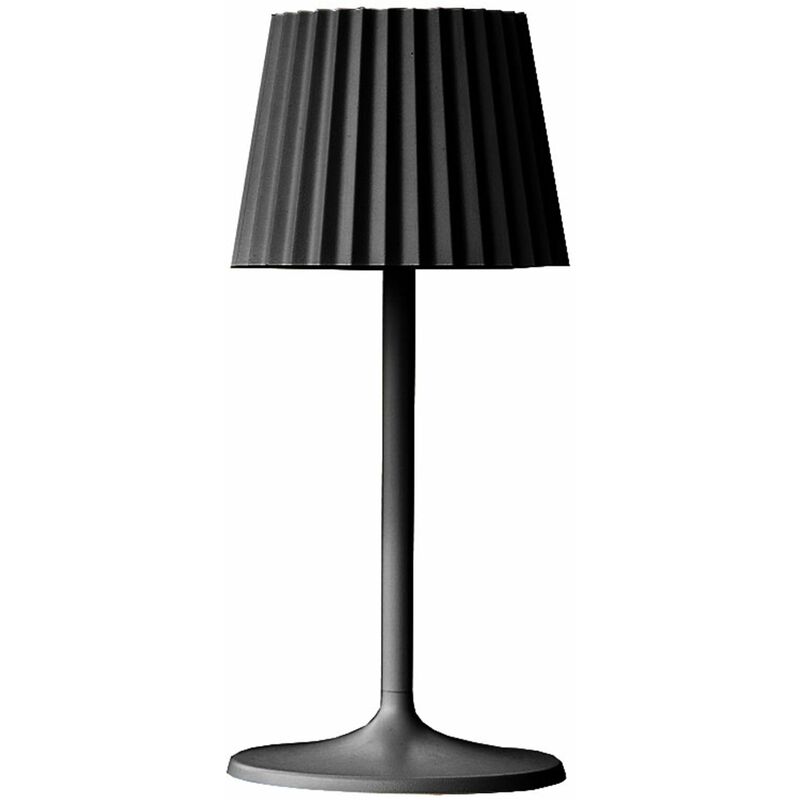 Image of Lampada da tavolo a led senza fili H30CM abby black - Noir
