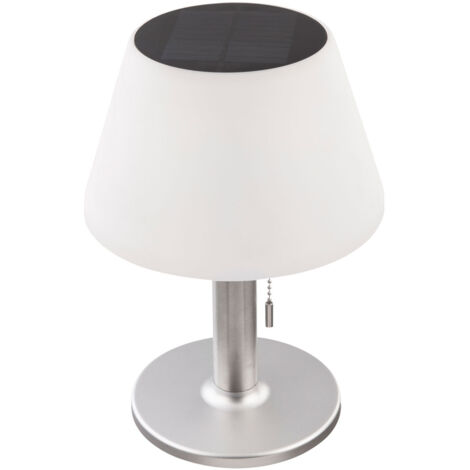 Lampada da tavolo a luce solare lampada da esterno lampada da terrazza lampada da tavolo balcone, IP44 batteria protetta contro gli spruzzi d'acqua interruttore a tirante, 10x LED, DxH 19,5x28 cm