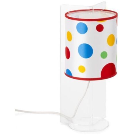 LAMPADA DA TAVOLO ABATJOUR A POIS 1XE14 SERIE SIMONETTA EMPORIUM