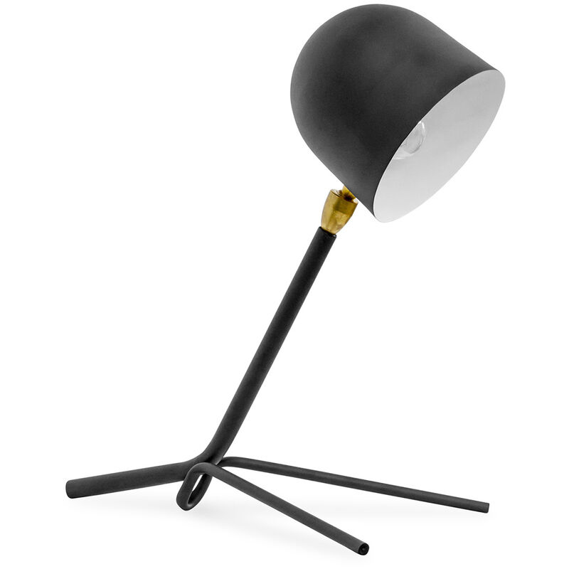 Image of Lampada da tavolo Alexa Nero - Ottone, Ferro, Metallo, Metallo - Nero
