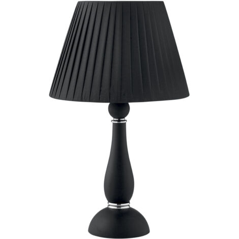 "Lampada da tavolo ALFIERE in vetro soffiato nero stile candelabro"
