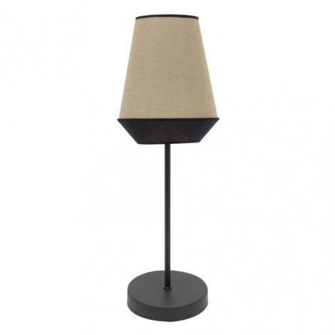 Lampada da tavolo alta Bell 1xe27 sacco/nero 74x25x25 cm