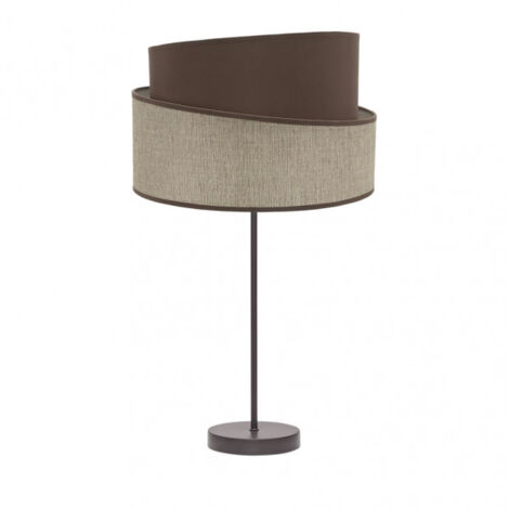 Lampada da tavolo alta Hara 1xe27 marrone/marrone 66x35x35 cm