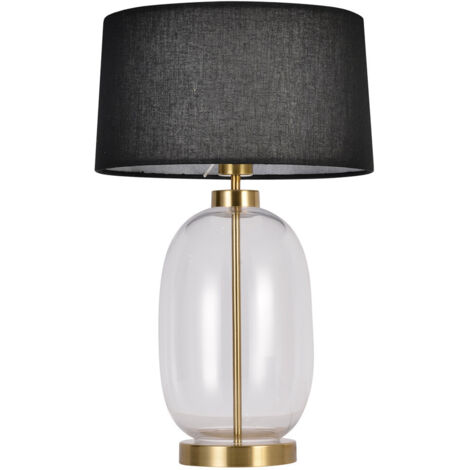 Lampada da tavolo Amur trasparente oro E27 Light Prestige