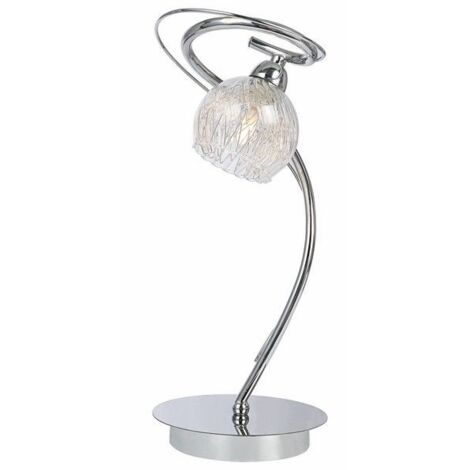 Lampada da tavolo Ariana cromata vetro 1xG9 33W Reality