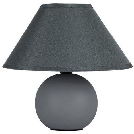 Lampada da tavolo Ariel Grau E14 1x Max 40W L: 10 cm B: 19 cm Ø20 cm