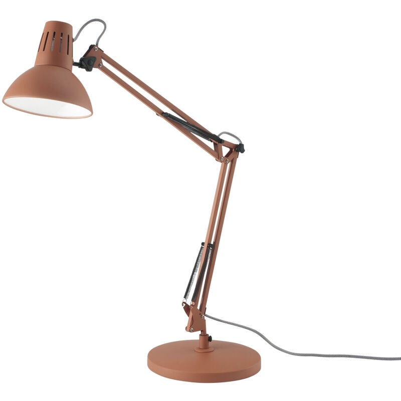 Image of Lampada da tavolo artifex regolabile in metallo arancione - Arancione