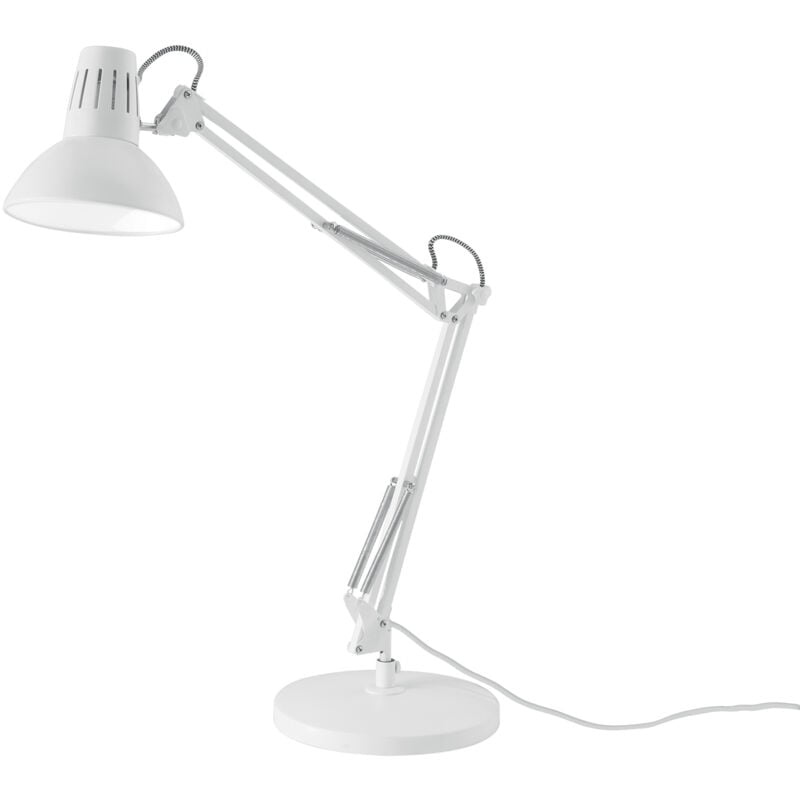 Image of Lampada da tavolo artifex regolabile in metallo bianco - Bianco