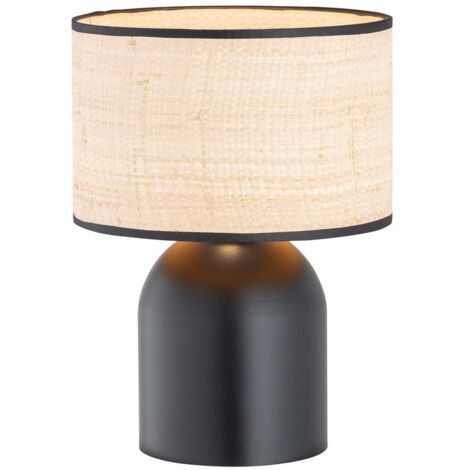 Lampada da Tavolo Aspen, Acciaio verniciato a polvere, Nero, Marrone, 25x35x25 cm
