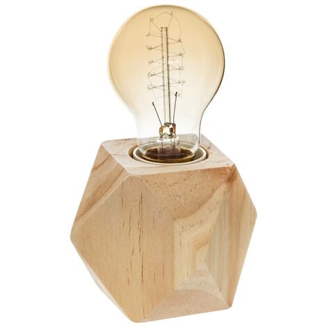 Lampada da tavolo Atmosphera Esagonale 7,5 x 8 cm Legno