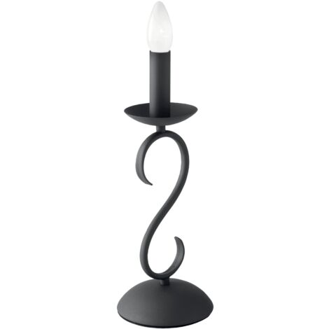 "Lampada da tavolo BEATRICE in metallo antracite"