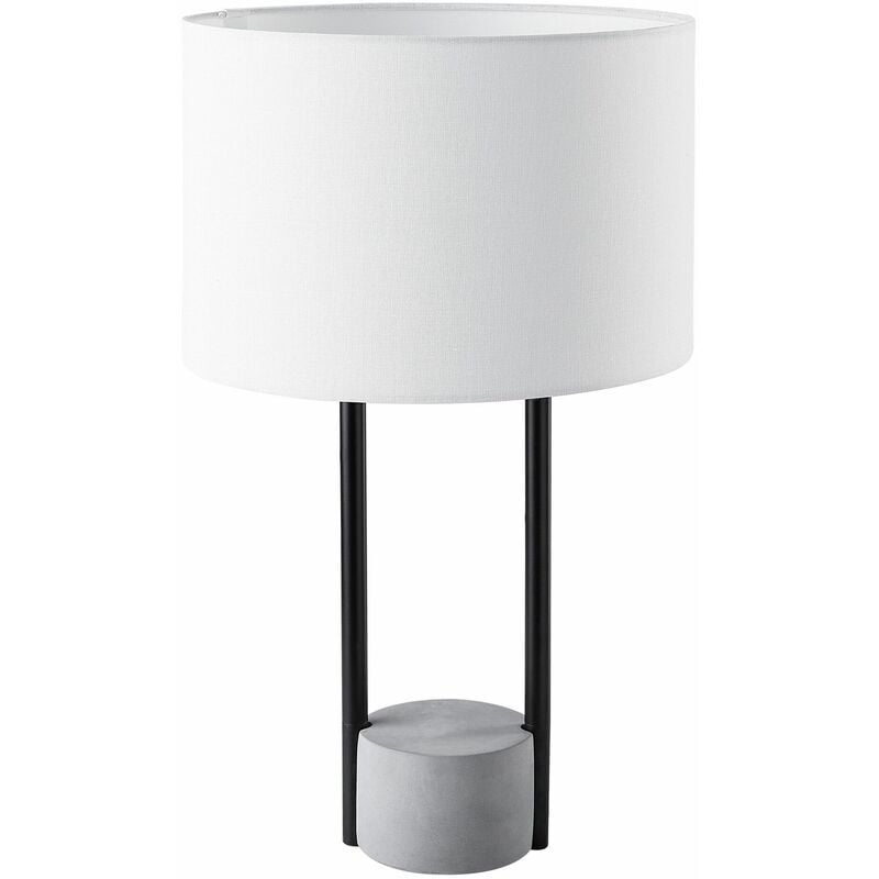 Image of Lampada da tavolo bianca 60cm Remus - Bianco