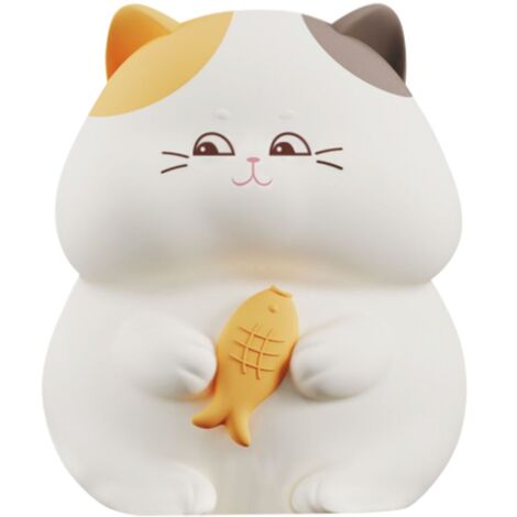 Lampada da tavolo bimbi Gatto bianca LED 1W RGB USB-C