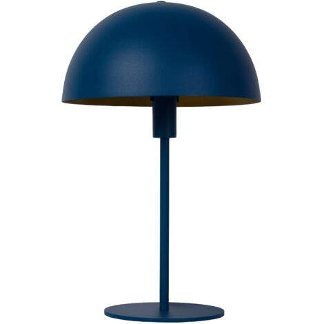 Lampada da tavolo blu eclettica metallo E14 Lucide Siemon