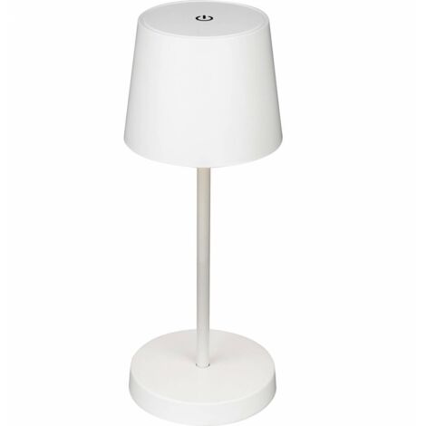 LAMPADA DA TAVOLO BT10000 BATT RICARIC BIANCO