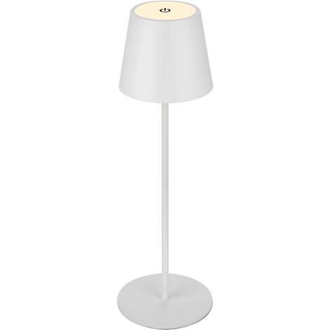 Lampada Da Tavolo Bt10003 Bianco Batteria Ricar.