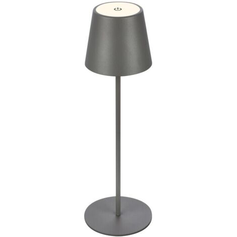 LAMPADA DA TAVOLO BT10004 BATT RICARIC GRIGIO