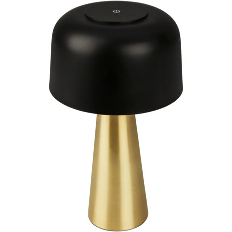 LAMPADA DA TAVOLO BT10005 BATT RICARIC NERO/ORO- 1,0 pz