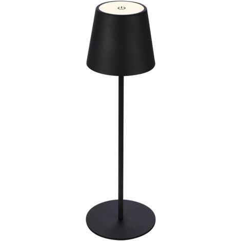 LAMPADA DA TAVOLO BT10008 BATT RICARIC NERO- 1,0 pz