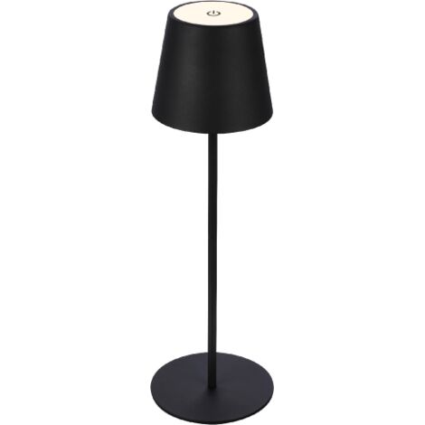 LAMPADA DA TAVOLO BT10008 BATT RICARIC NERO