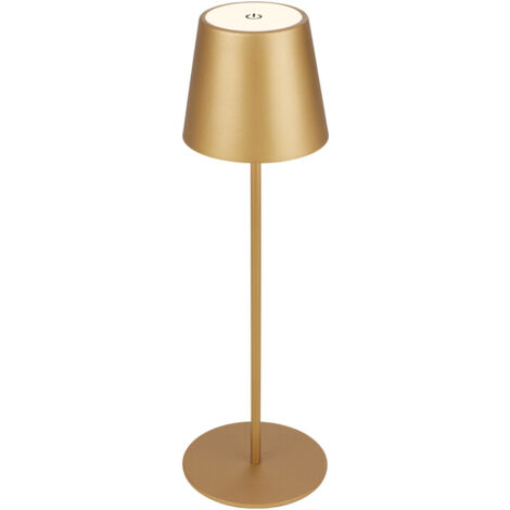 LAMPADA DA TAVOLO BT10009 BATT RICARIC ORO- 1,0 pz