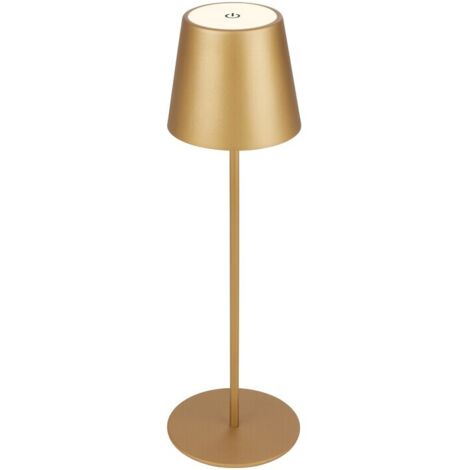 LAMPADA DA TAVOLO BT10009 BATT RICARIC ORO