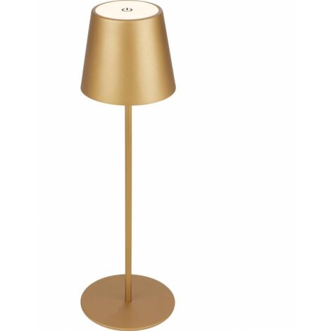 LAMPADA DA TAVOLO BT10009 BATT RICARIC ORO