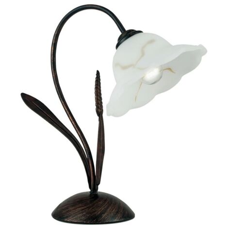 LAMPADA DA TAVOLO BYRON E27 H43CM RUGGINE.