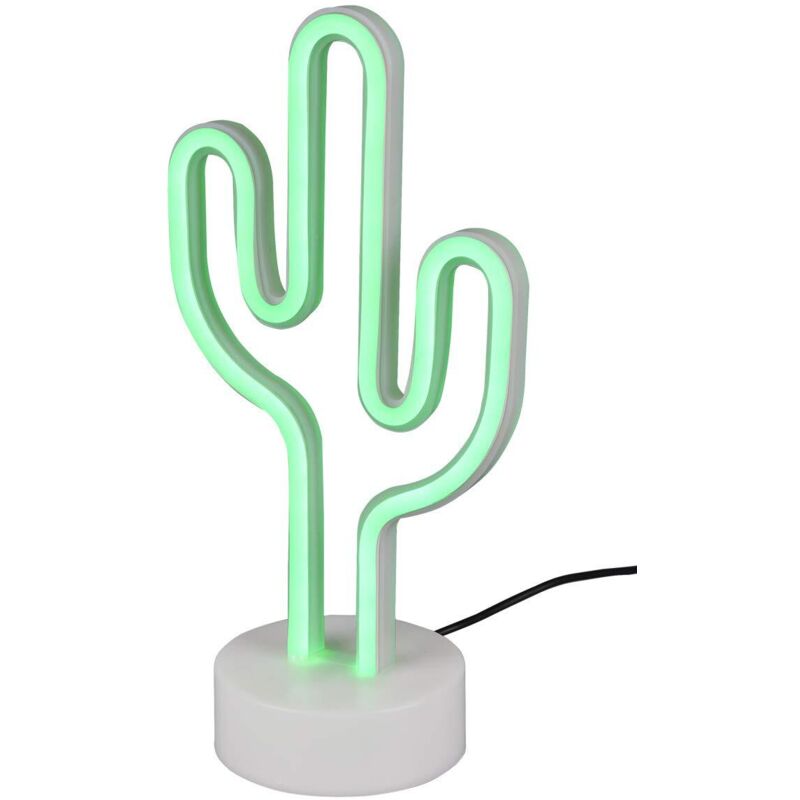 Trio Lighting - italia cactus lampada da tavolo led 1,8w in plastica colore bianco con interruttore on/off r55220101
